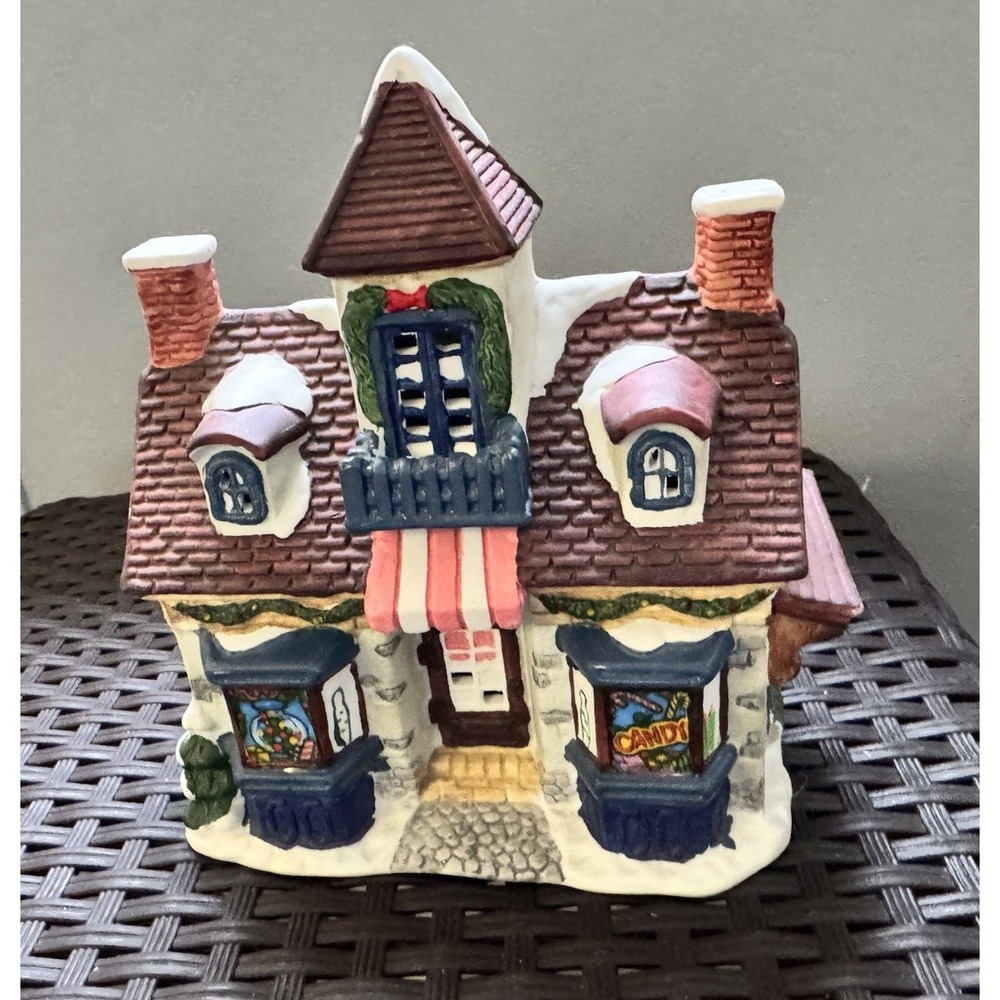 St. Nicholas Square Christmas Village - Truffles Candy Store With Light